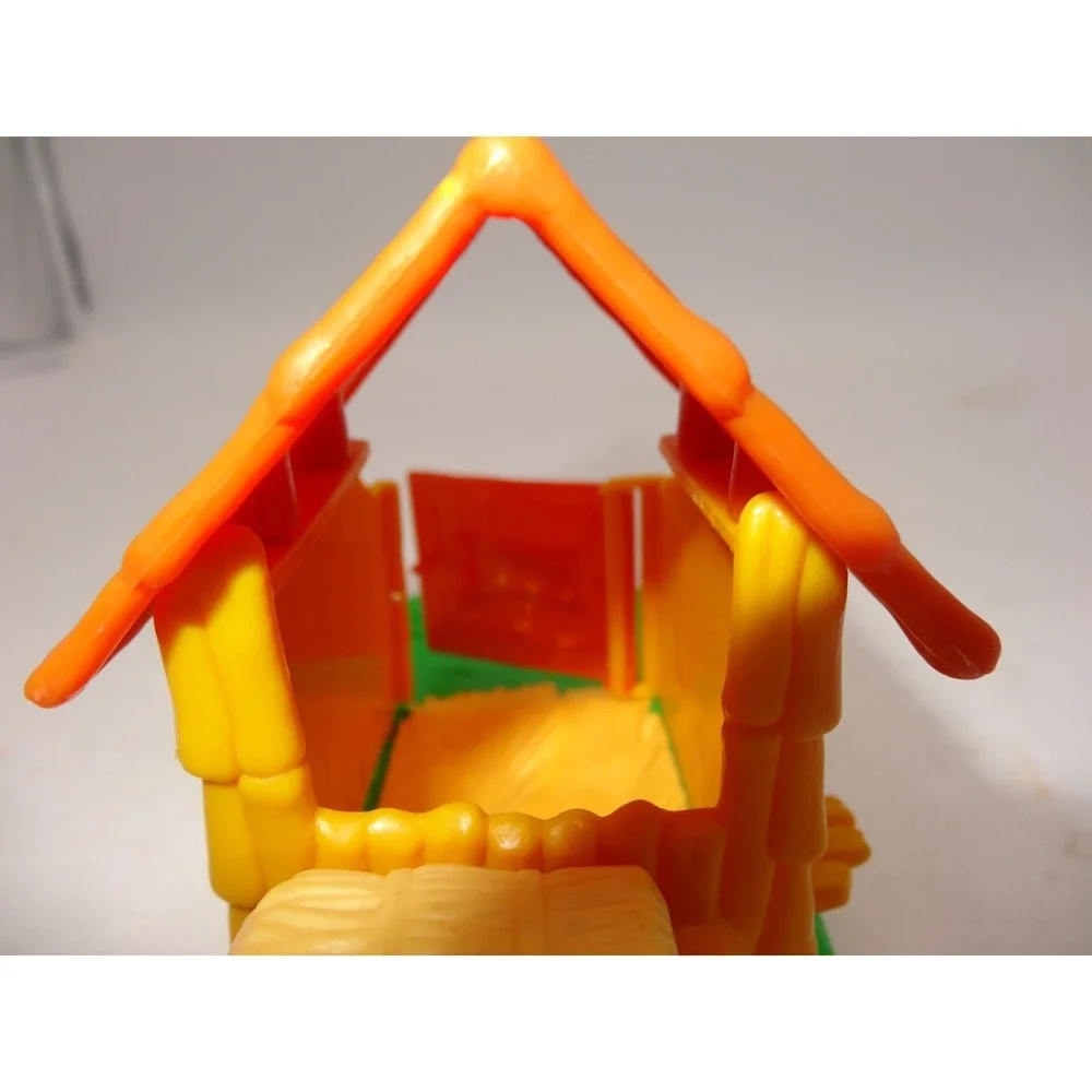 Littlest Pet Shop Zoo Baby Zebra and Mouse House Only LPS 1993 Kenner‎ Tonka Vtg